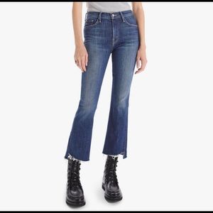 EUC MOTHER INSIDER CROP STEP FRAY JEANS GIRL CRUSH